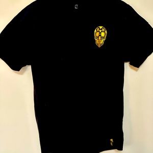 Adidas Mexico gold skull commemorative t shirt